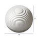 1 X 14 X 12 White Round With Lines And Light - Outdoor Ball - herplace.store