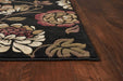 1' X 2' Black Polypropylene Area Rug - herplace.store