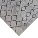 10' Black and Gray Geometric Shag Runner Rug - herplace.store