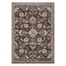 10' Ivory Blue and Brown Floral Power Loom Runner Rug - herplace.store