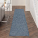 10' Navy Blue Power Loom Runner Rug - herplace.store