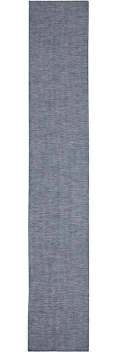 10' Navy Blue Power Loom Runner Rug - herplace.store