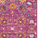 10' Pink Floral Power Loom Runner Rug - herplace.store