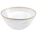 10" White and Gold Alabaster Glass Round Serving Bowl - herplace.store