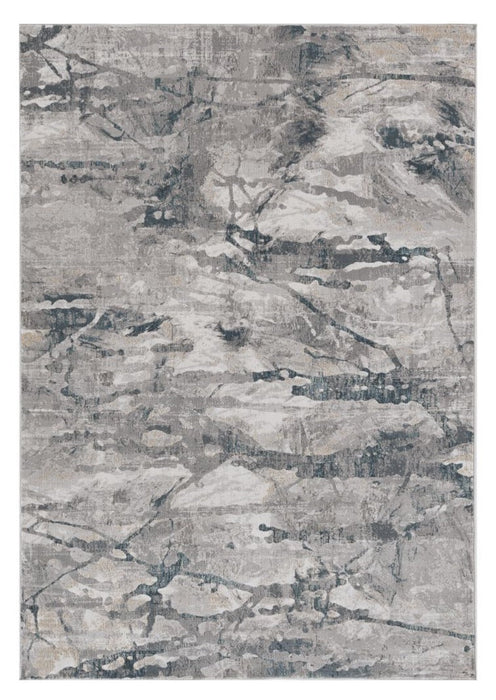 10' X 13' Gray Abstract Area Rug - herplace.store