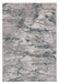 10' X 13' Gray Abstract Area Rug - herplace.store