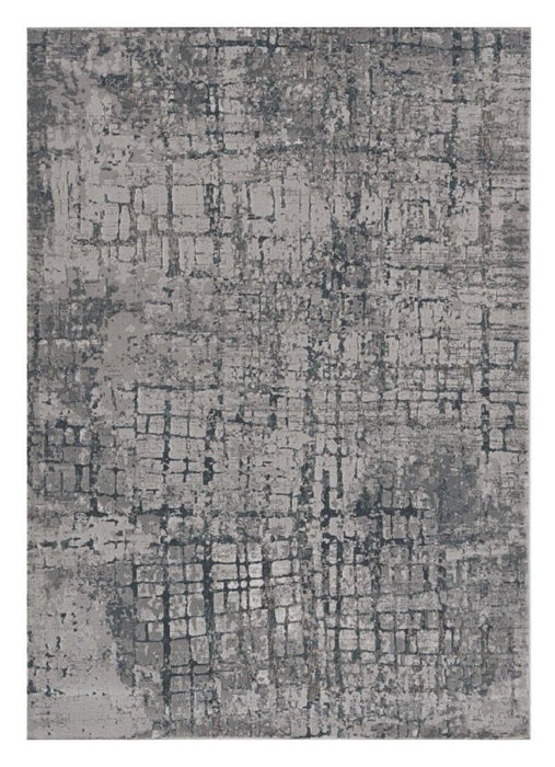 10' X 13' Gray and Ivory Abstract Area Rug - herplace.store