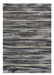 10' X 13' Grey Machine Woven Abstract Brushstroke Indoor Area Rug - herplace.store