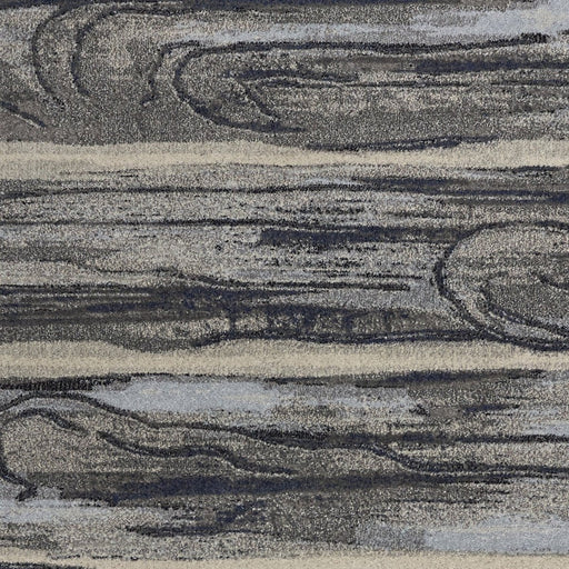 10' X 13' Grey Machine Woven Abstract Brushstroke Indoor Area Rug - herplace.store