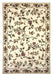 10' X 13' Ivory Machine Woven Floral Vines Indoor Area Rug - herplace.store