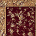 10' X 13' Red Beige Machine Woven Floral Traditional Indoor Area Rug - herplace.store