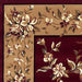 10' X 13' Red Beige Machine Woven Floral Traditional Indoor Area Rug - herplace.store