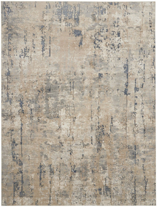 10' X 14' Beige Abstract Power Loom Area Rug - herplace.store