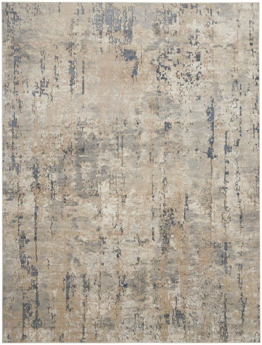 10' X 14' Beige Abstract Power Loom Area Rug - herplace.store