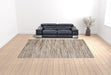 10' X 14' Brown Abstract Power Loom Area Rug - herplace.store