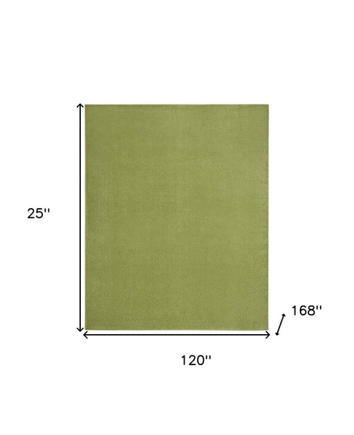 10' X 14' Green Non Skid Indoor Outdoor Area Rug - herplace.store