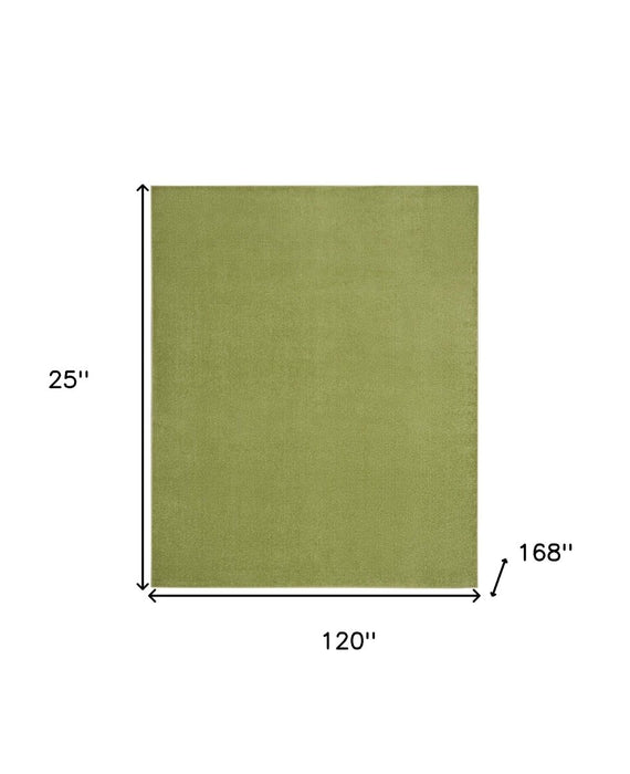 10' X 14' Green Non Skid Indoor Outdoor Area Rug - herplace.store