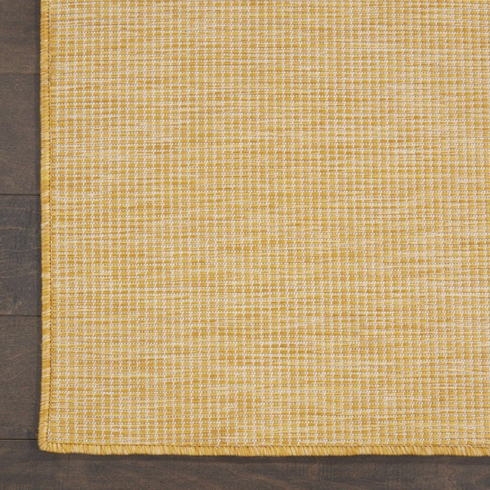 10' Yellow Power Loom Runner Rug - herplace.store