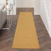 10' Yellow Power Loom Runner Rug - herplace.store