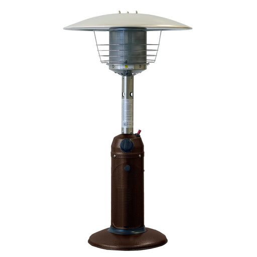 11000 BTU Bronze Steel Propane Cylindrical Pole Tabletop Patio Heater - herplace.store