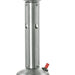 11000 BTU Silver Steel Propane Cylindrical Pole Tabletop Patio Heater - herplace.store