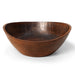 12" Brown Mod Curve Edge Wood Low Salad Bowl - herplace.store