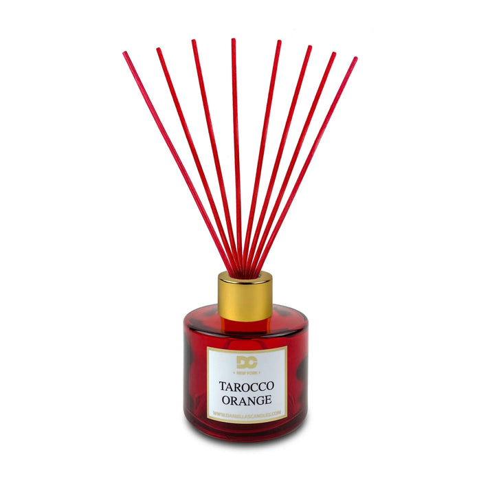 Tarocco Orange Reed Diffuser Set Red