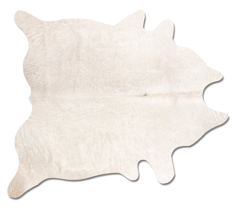 6' X 7' Natural Cowhide Area Rug