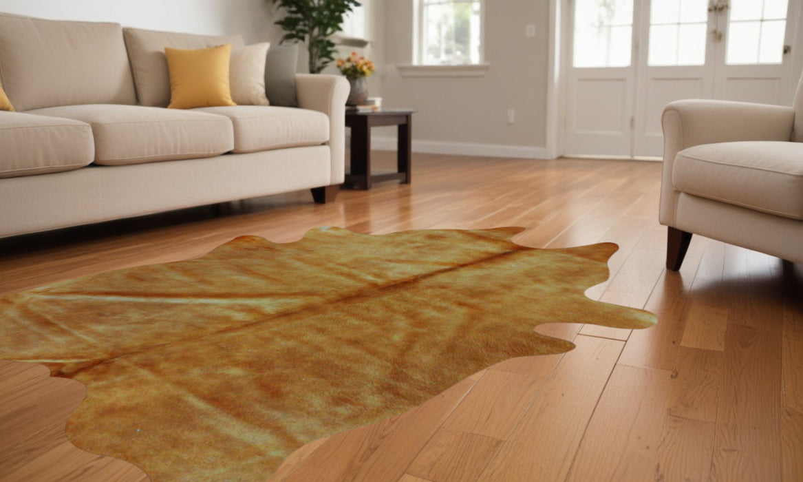 6' X 7' Natural Cowhide Area Rug