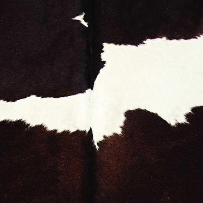 6' X 7' Black Cowhide Handmade Area Rug