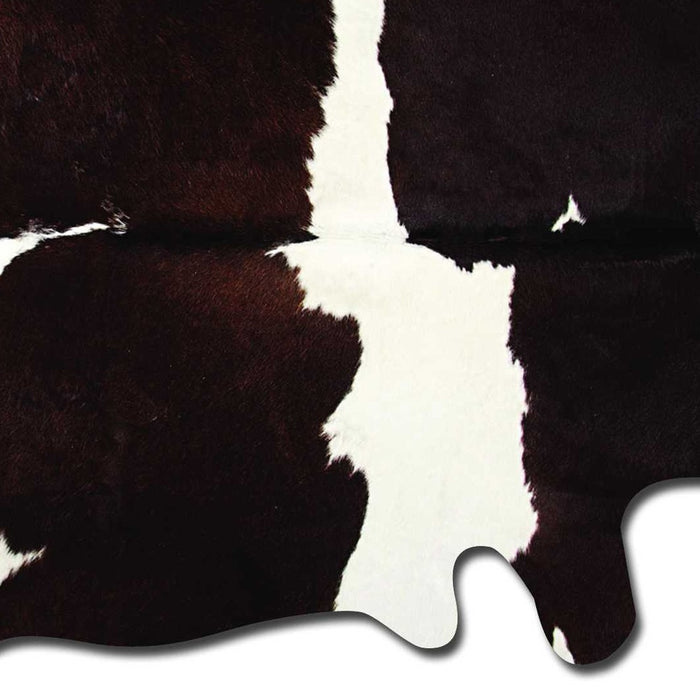 6' X 7' Black Cowhide Handmade Area Rug