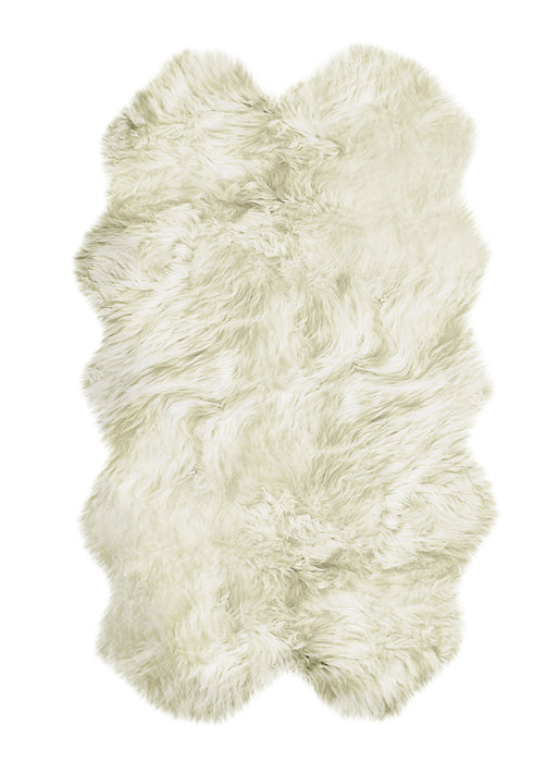 4' X 6' Natural Flokati Genuine Sheepskin Area Rug