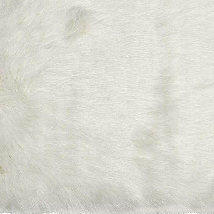 3' X 5' Gray Faux Fur Shag Area Rug