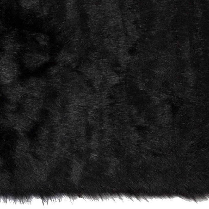 3' X 5' Gray Faux Fur Shag Area Rug