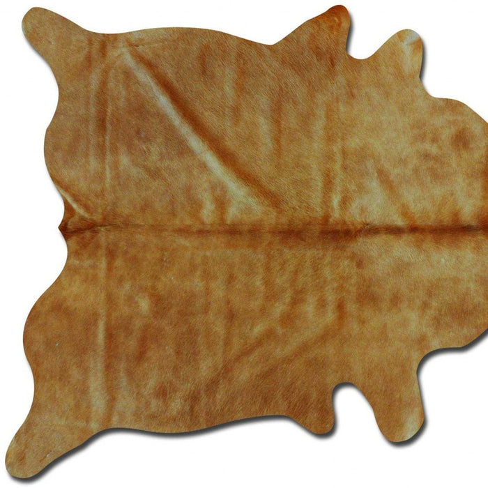 5' X 7' Brown Cowhide Area Rug