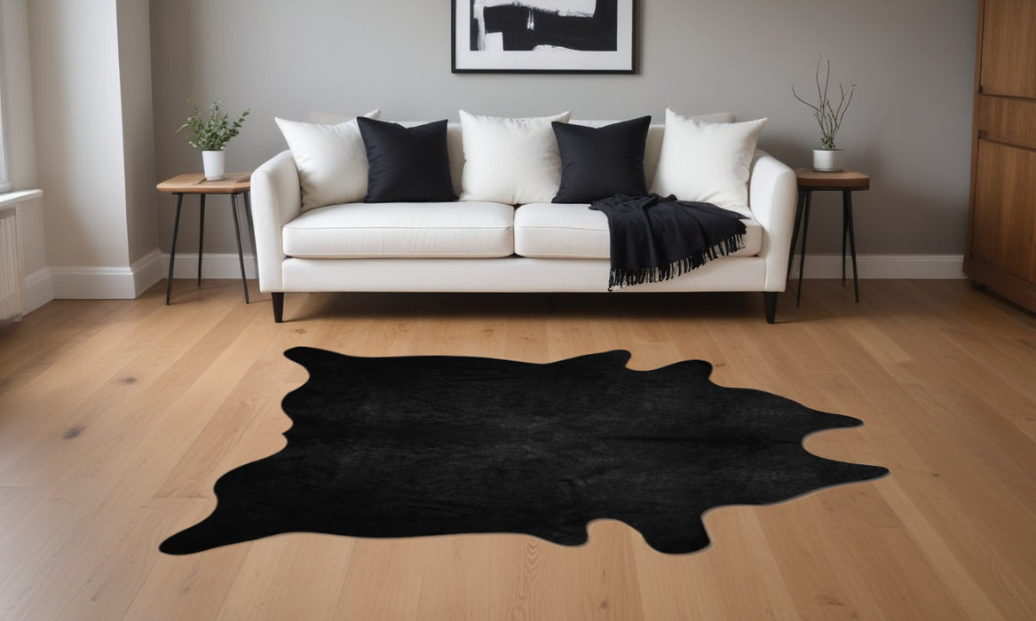 5' X 7' Brown Cowhide Area Rug