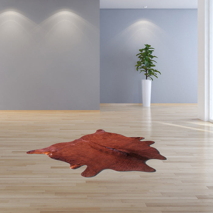 5' X 7' Brown Cowhide Area Rug