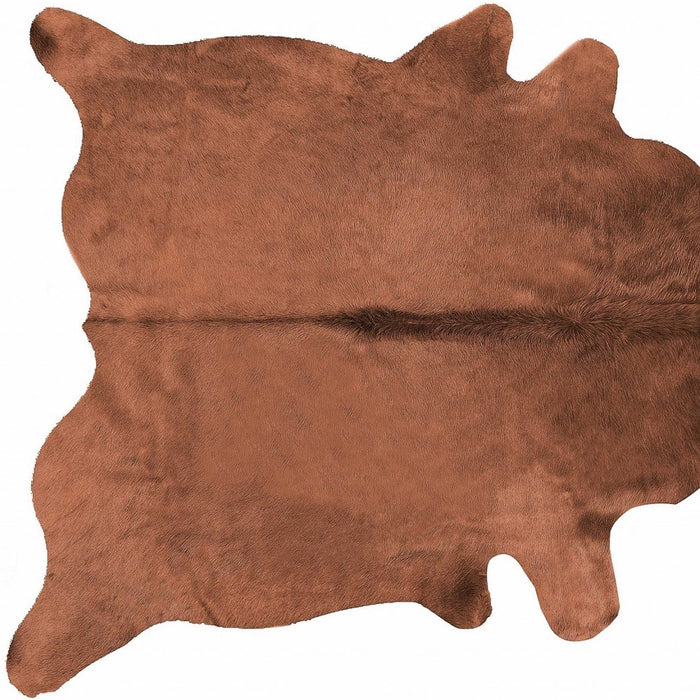 72" X 84" Brown Cowhide  Rug