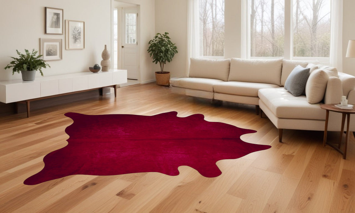 72" X 84" Brown Cowhide  Rug