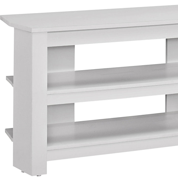 42" Ash Gray Open Shelving TV Stand