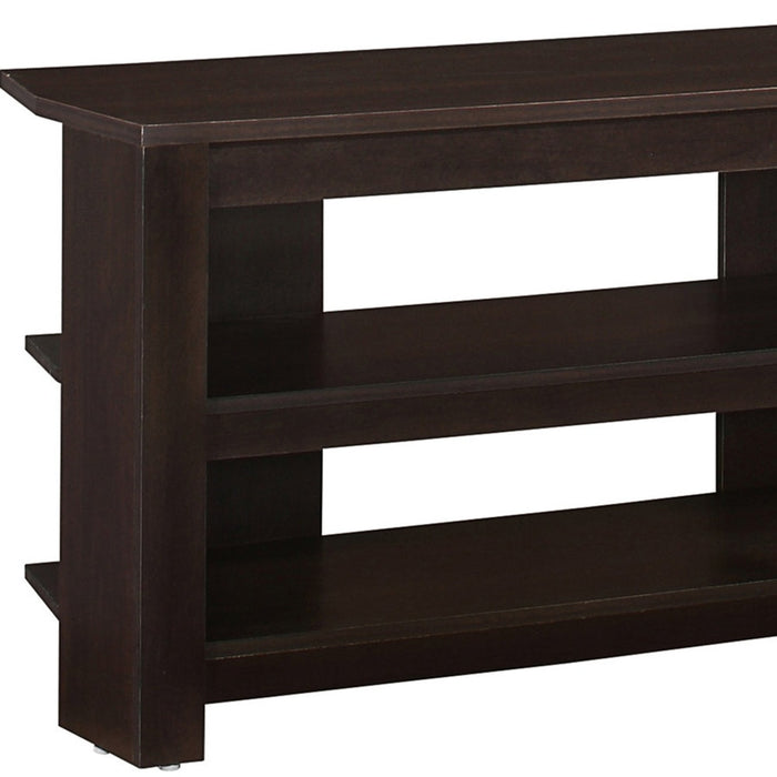 42" Ash Gray Open Shelving TV Stand