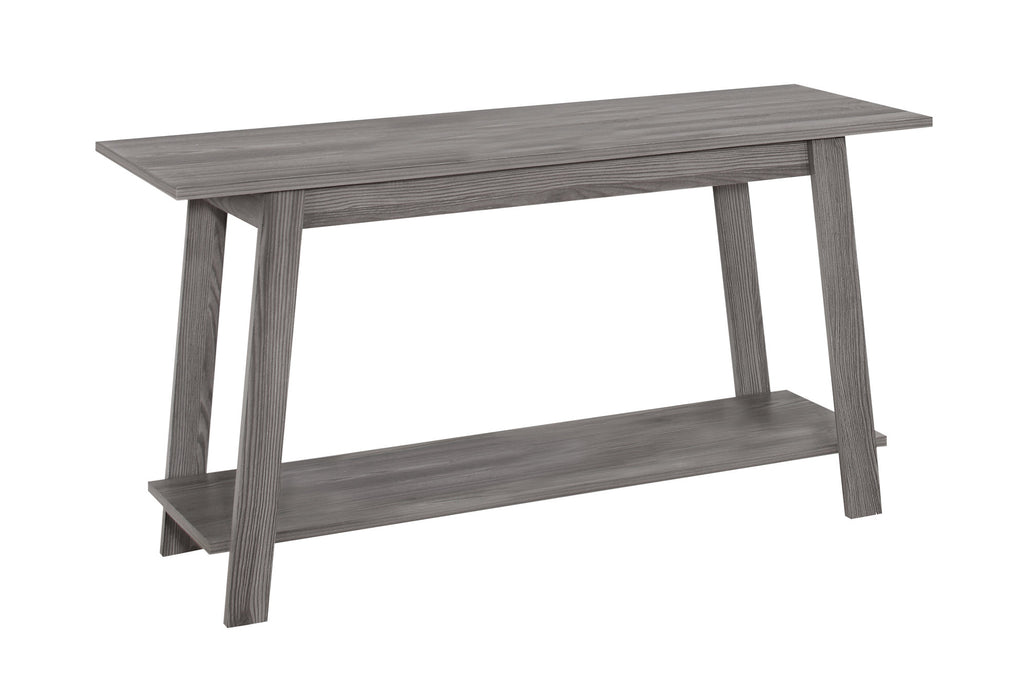 42" Gray Open Shelving TV Stand