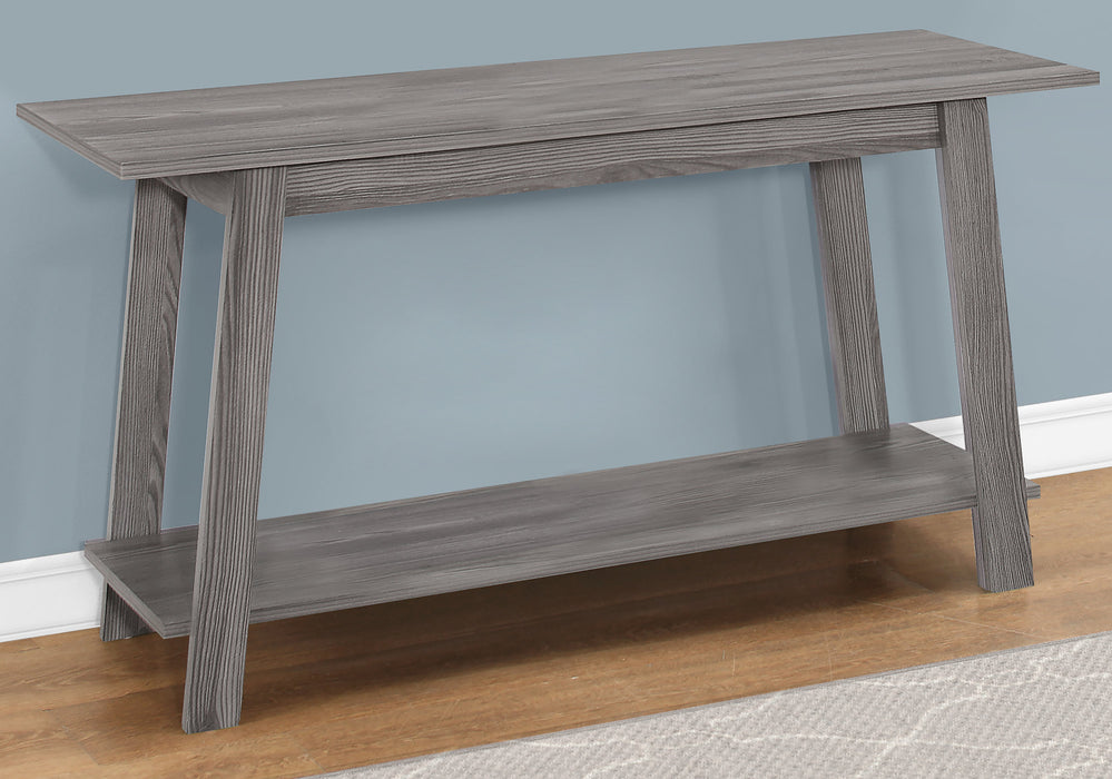 42" Gray Open Shelving TV Stand