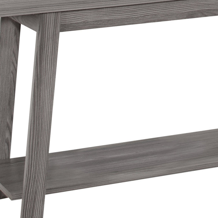 42" Gray Open Shelving TV Stand