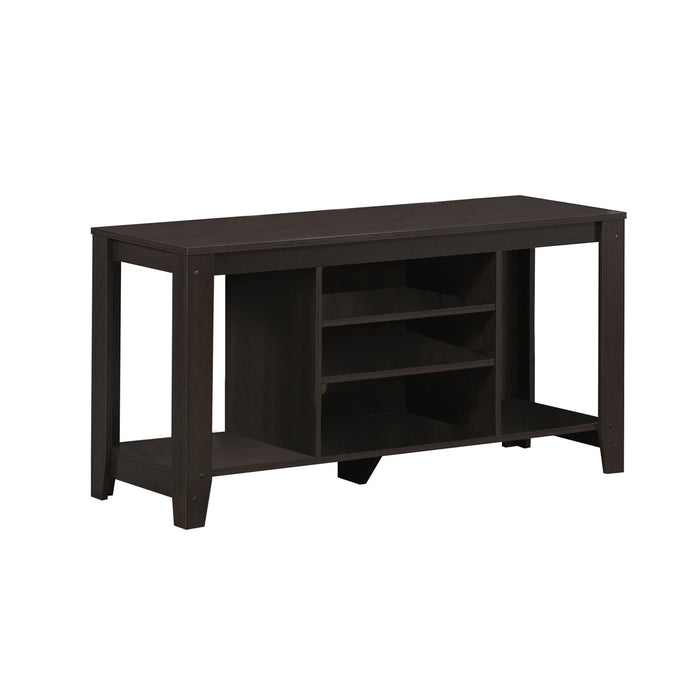 48" Deep Taupe Open Shelving TV Stand