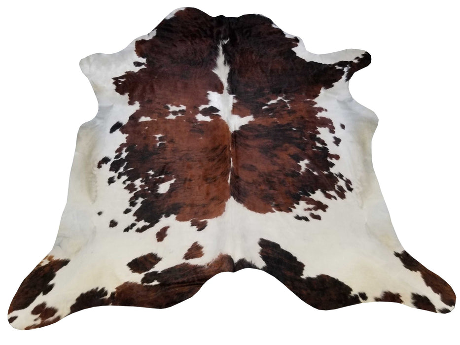 6 Ft Brown And White Brindled Cowhide Rug