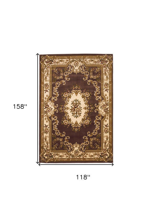 9' X 13'  Polypropylene Plumor Ivory Area Rug