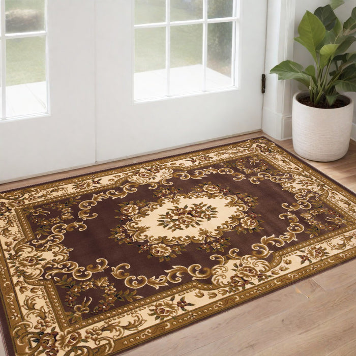 9' X 13'  Polypropylene Plumor Ivory Area Rug