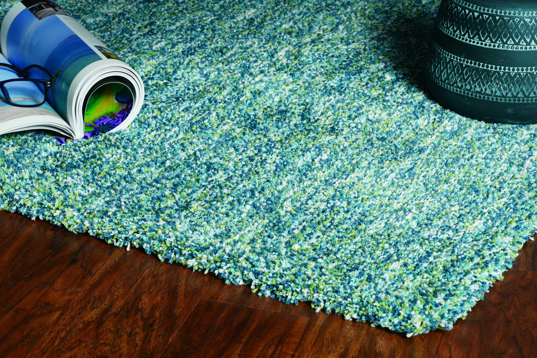 3' X 5' Seafoam Heather Plain Area Rug