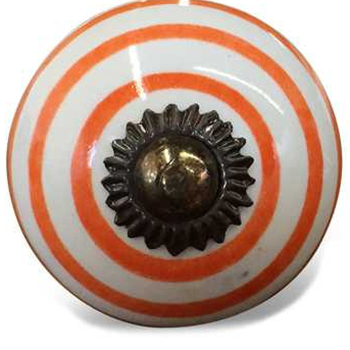 1.5" X 1.5" X 1.5" Ceramic Metal Multicolor 12 Pack Knob